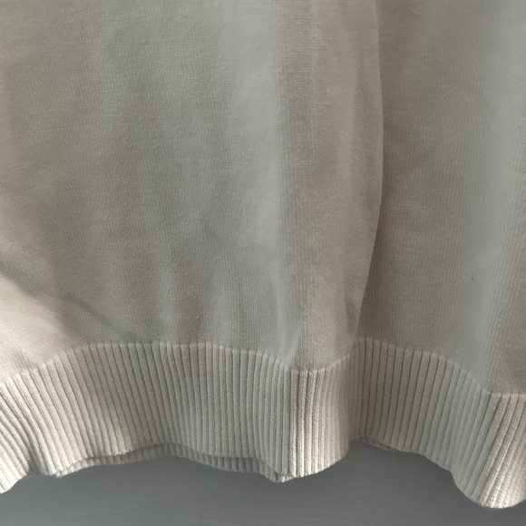 Lands’ End V-neck Sweater - White - Picture 4 of 6